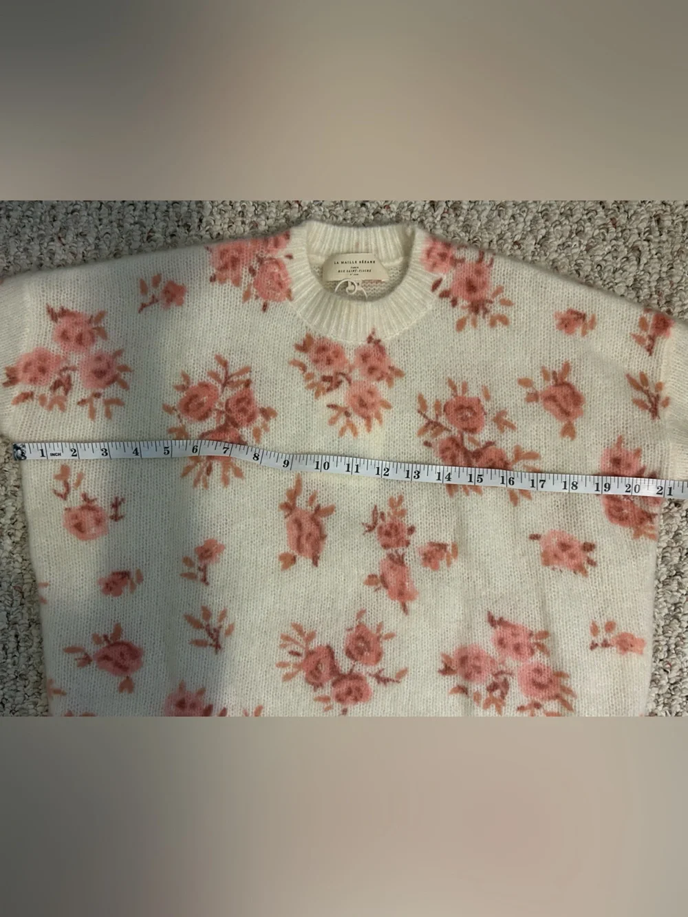 Sezane Eloisa Jumper - Small Pink Flowers - XXS - Picture 8 of 11